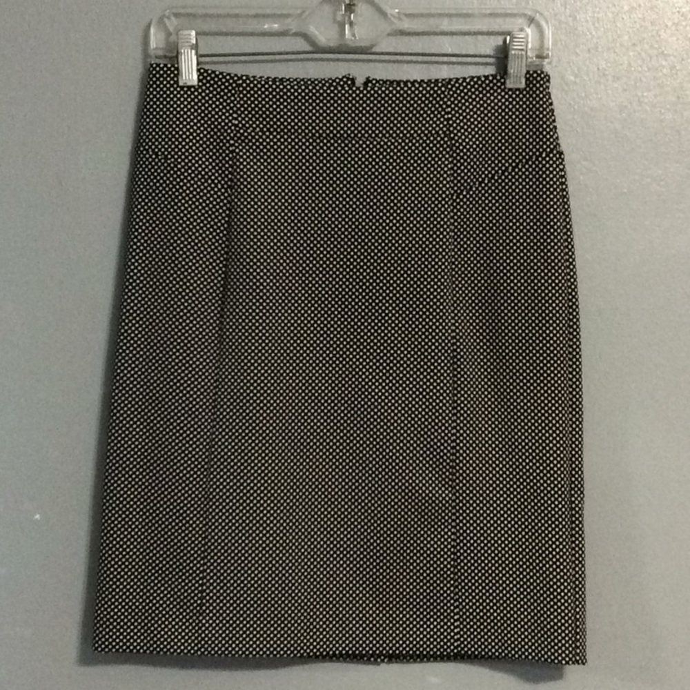 Michael Kors Womens Black & White Lined Pencil Skirt Sz S